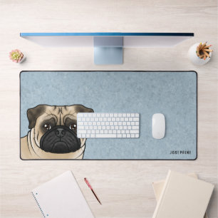 Carlin Fawn Chef Dessin Chien Avec Nom Personnalis