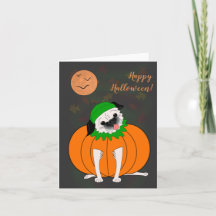 Carlin Halloween : Carte de voeux Éffrayante