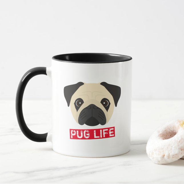 Carlin Life Café Mug (Avec donut)