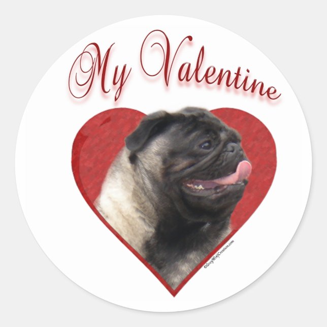 Carlin My Valentine - Sticker (Devant)