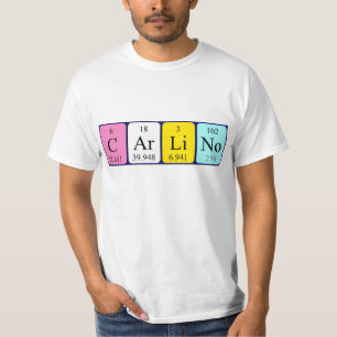 Carlino periodic table name shirt