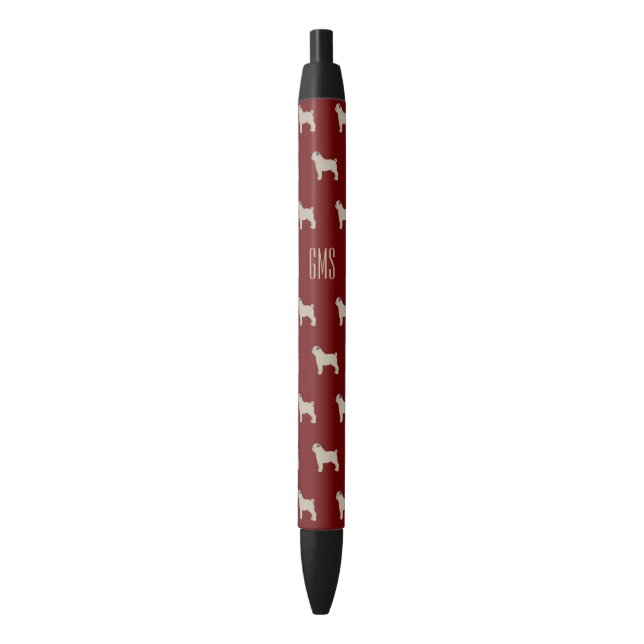 Carlins adorables races de chiens Motif Stylo mono (devant Vertical)