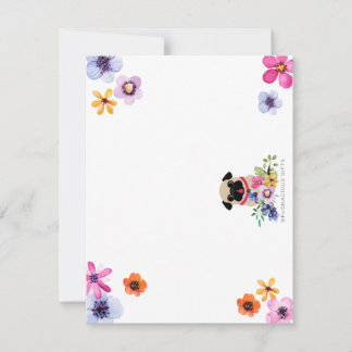 Carlins Flamands En Fleurs De Printemps Carte pour