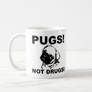 Carlins Pas drogues Mug drôle ou Mug de voyage