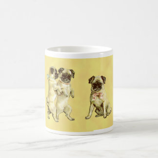 Carlins vintages sur une tasse