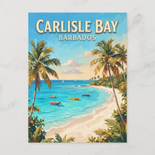 Carlisle Bay Barbados Postcard