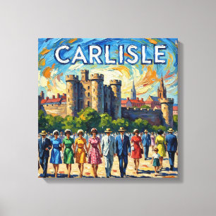 Carlisle Castle Historic Monument Stretched Canvas Print