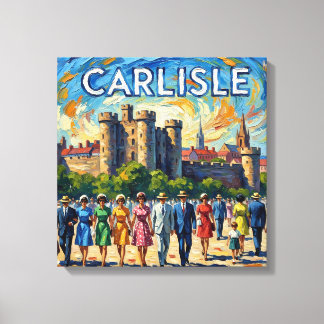 Carlisle Castle Historic Monument Stretched Canvas Print