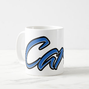 Carlo First name name blue cup coffee cup