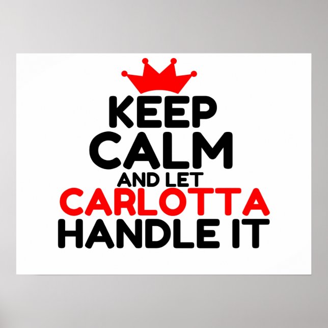 CARLOTTA HANDLE IT POSTER (Front)