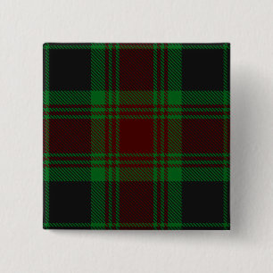 Carlow County Irish Tartan 2 Inch Square Button