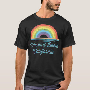 Carlsbad Beach California Souvenir Graphic  T-Shirt