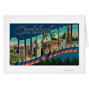 Carlsbad, California - Large Letter Scenes