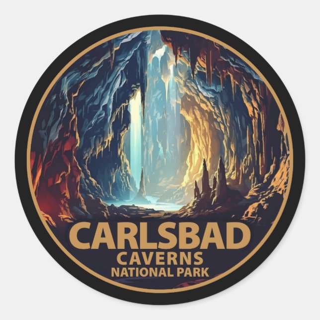 Carlsbad Caverns National Park Classic Round Sticker (Front)
