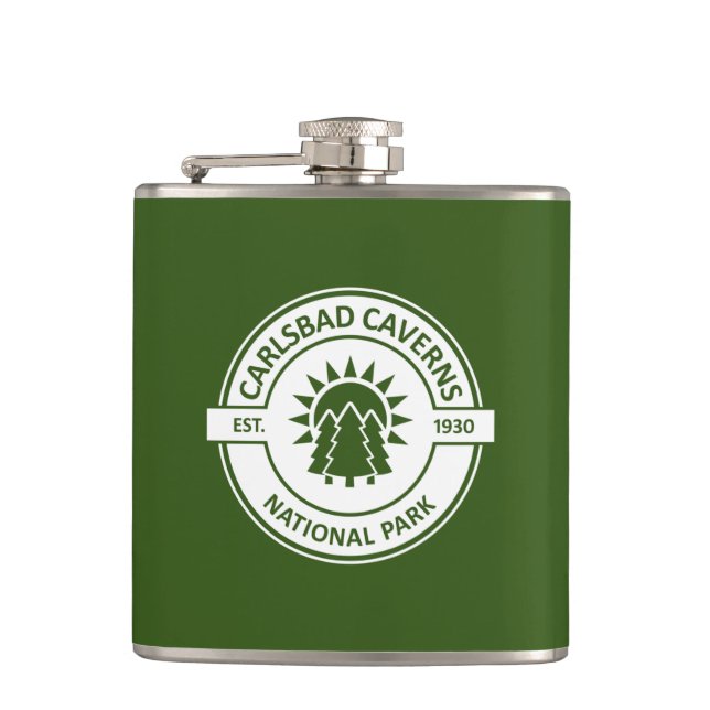 Carlsbad Caverns National Park Hip Flask (Front)
