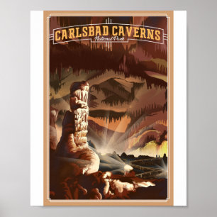Carlsbad Caverns National Park Litho Artwork Poster