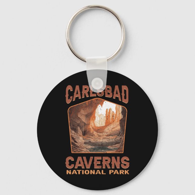 Carlsbad Caverns National Park New Mexico Nature H Keychain (Front)