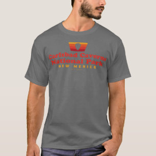 Carlsbad Caverns National Park Retro Arrowhead Red T-Shirt