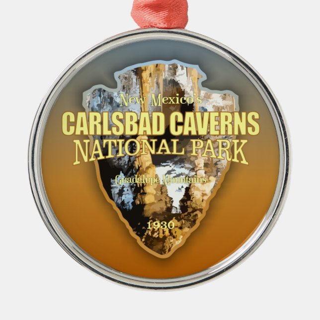 Carlsbad Caverns NP (arrowhead) Metal Ornament (Front)