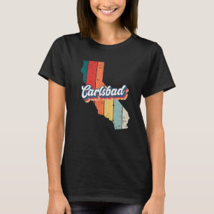Carlsbad City Retro Vintage Hometown California T-Shirt