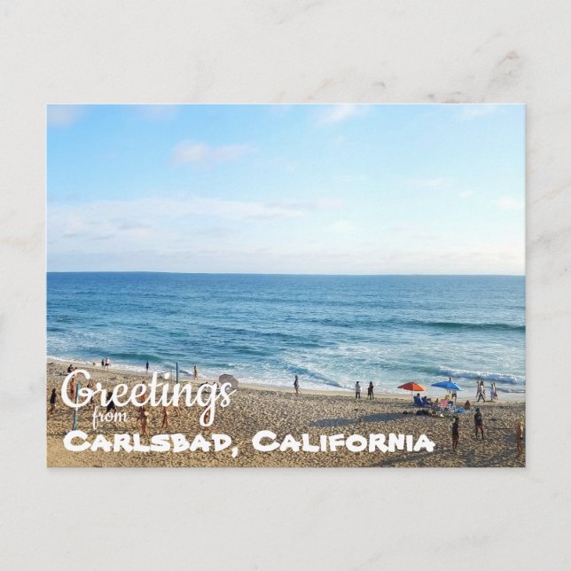 Carlsbad State Beach California Coast Carte postal (Devant)