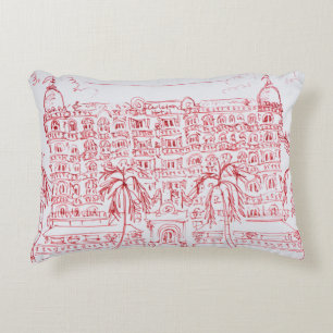 Carlton Hotel, Cannes, France Accent Pillow