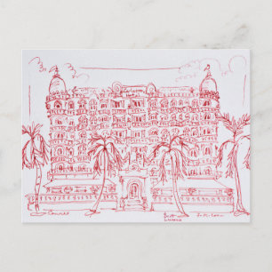 Carlton Hotel, Cannes, France Postcard
