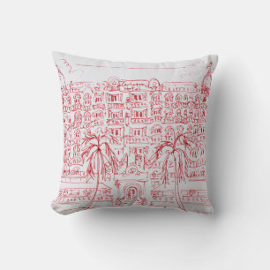 Carlton Hotel, Cannes, France Throw Pillow