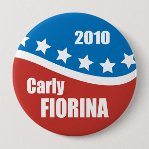 Carly Fiorina 2010 4 Inch Round Button