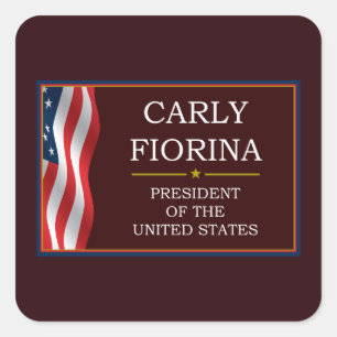 Carly Fiorina for President V3 Square Sticker