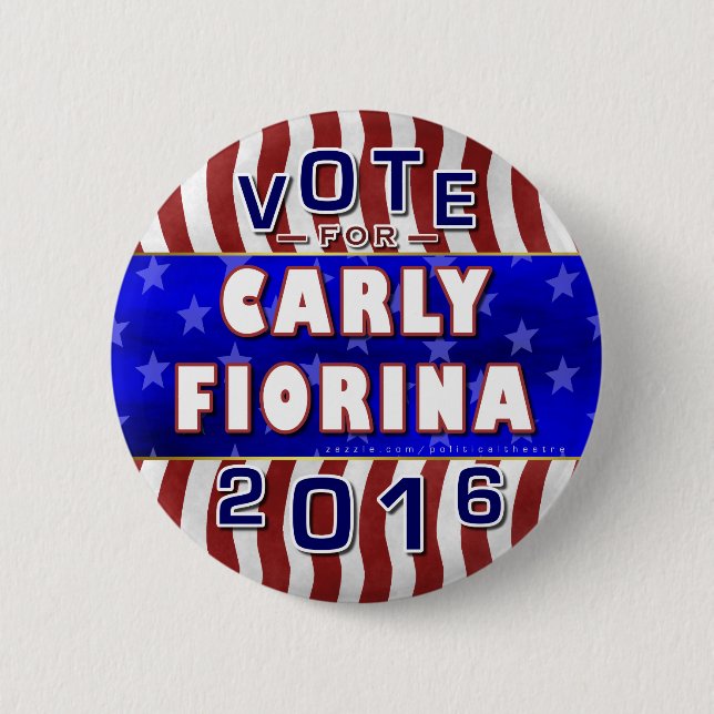 Carly Fiorina President 2016 Election Republican 2 Inch Round Button (Front)