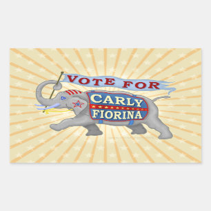 Carly Fiorina President 2016 Republican Elephant Sticker