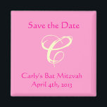 Carly Rebecca Bat Mitzvah Save the Date Magnet<br><div class="desc">Matches the Carly Rebecca invitation.</div>