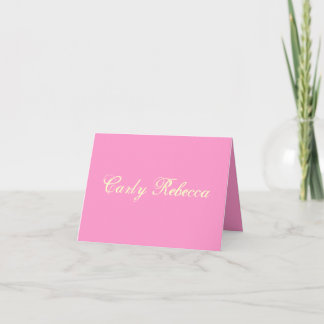 Carly Rebecca Thank You Card