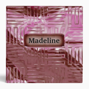 Carlye's  Beautiful Blush Monogram Binder