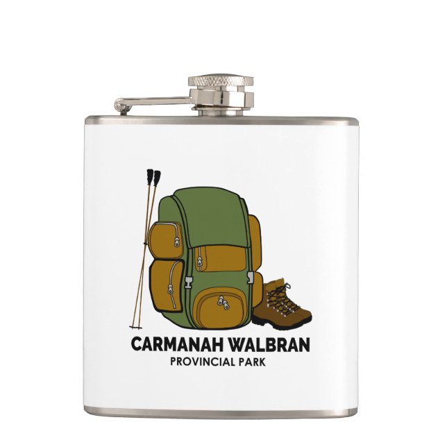 Carmanah Walbran Provincial Park Backpack Hip Flask (Front)