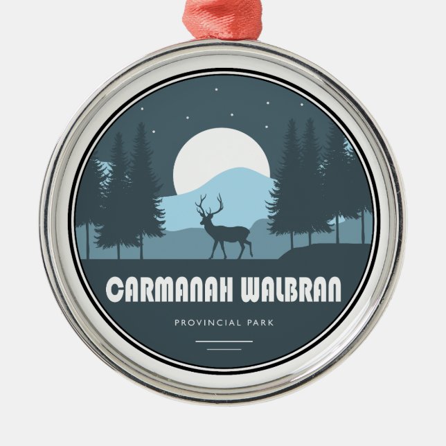 Carmanah Walbran Provincial Park Deer Metal Ornament (Front)