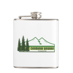 Carmanah Walbran Provincial Park Green Stripes Hip Flask