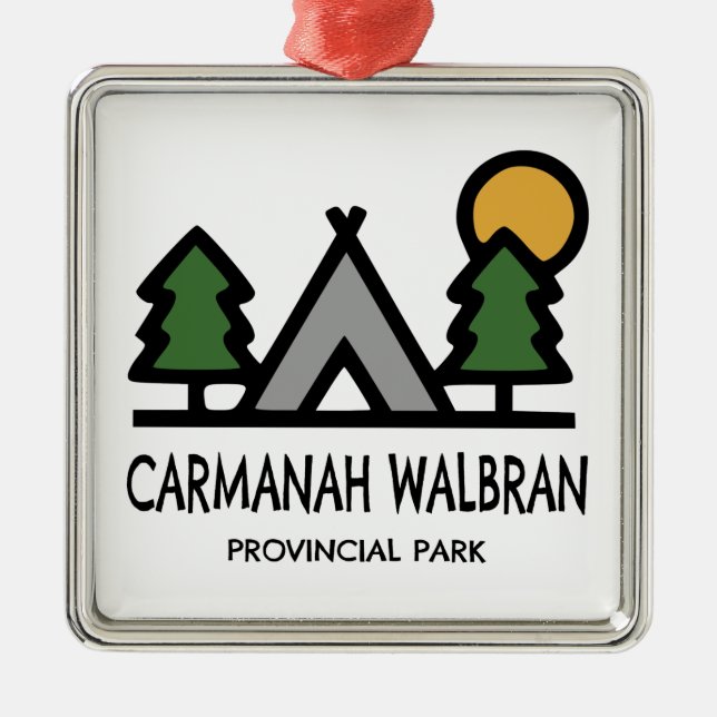 Carmanah Walbran Provincial Park Metal Ornament (Front)