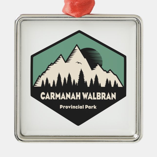 Carmanah Walbran Provincial Park Metal Ornament (Front)
