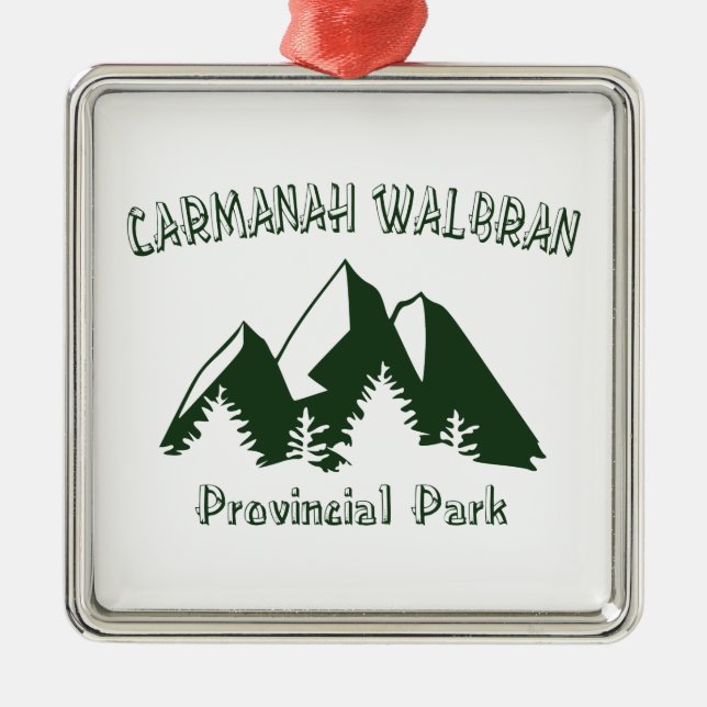Carmanah Walbran Provincial Park Metal Ornament (Front)