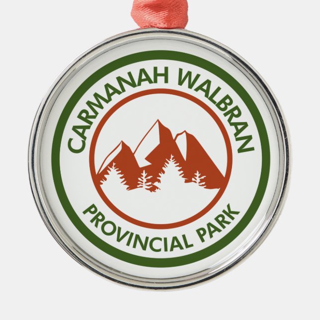 Carmanah Walbran Provincial Park Metal Ornament (Front)
