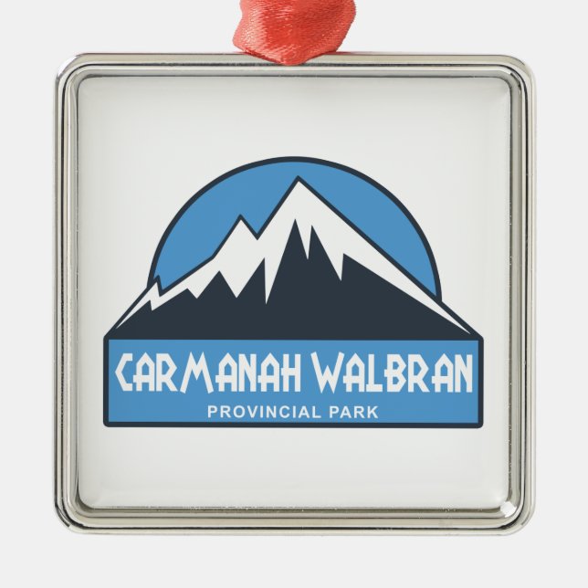 Carmanah Walbran Provincial Park Metal Ornament (Front)