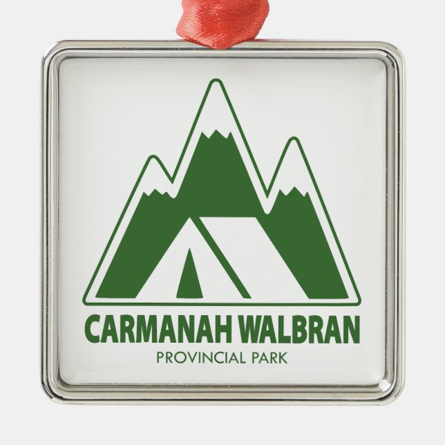 Carmanah Walbran Provincial Park Mountains Camping Metal Ornament (Front)
