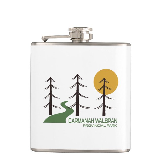 Carmanah Walbran Provincial Park Trail Hip Flask (Front)