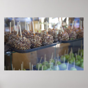 Carmel apples, Pioneer Square, Seattle, Poster