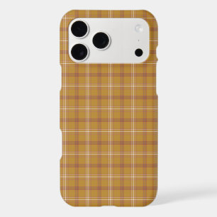 Carmel Brown Plaid Classic Pattern iPhone Case