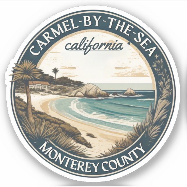 Carmel by the sea beach california pacific coast (Front)