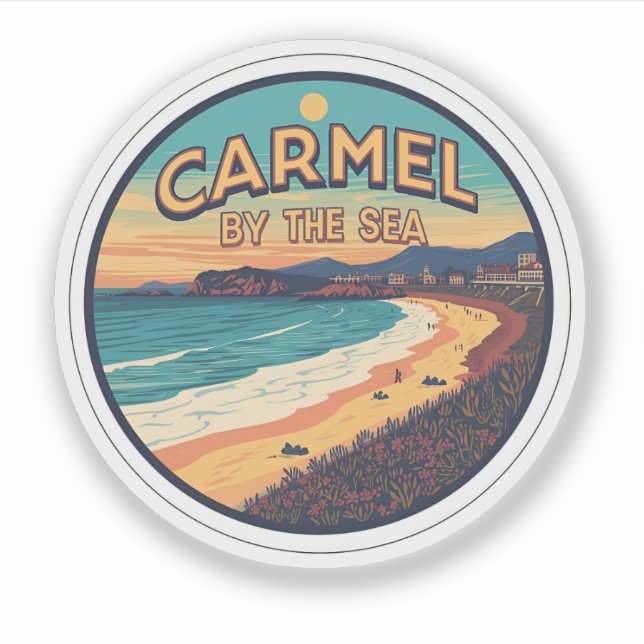 Carmel by the sea beach california pacific coast (Front)