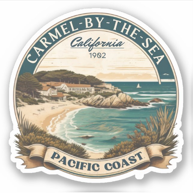 Carmel by the sea beach california pacific coast (Front)